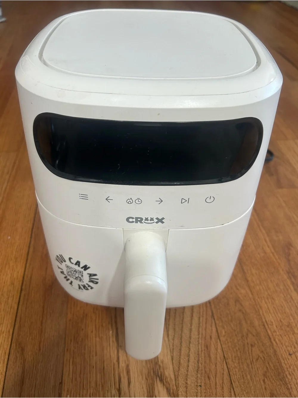 CRUX White Digital Air Fryer 3.0 QT Touch Screen
